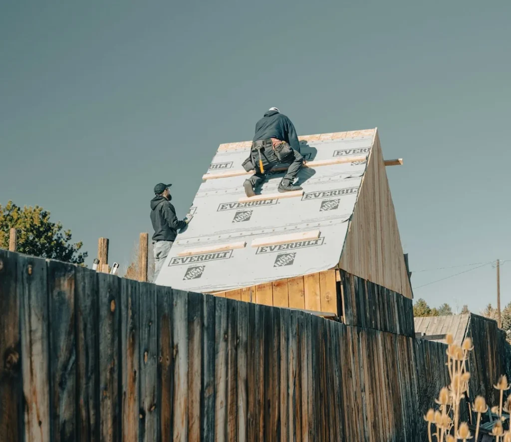 Roofing worker
